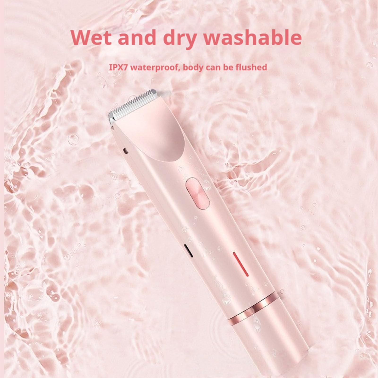 2025 New Glow Aura Women's Electric Shaver - 2-in-1 Wet & Dry Shaver with IPX7 Waterproof, Bikini Trimmer & Leg Hair Remover for Smooth Skin | Perfect for Travel, Gym & Home Use