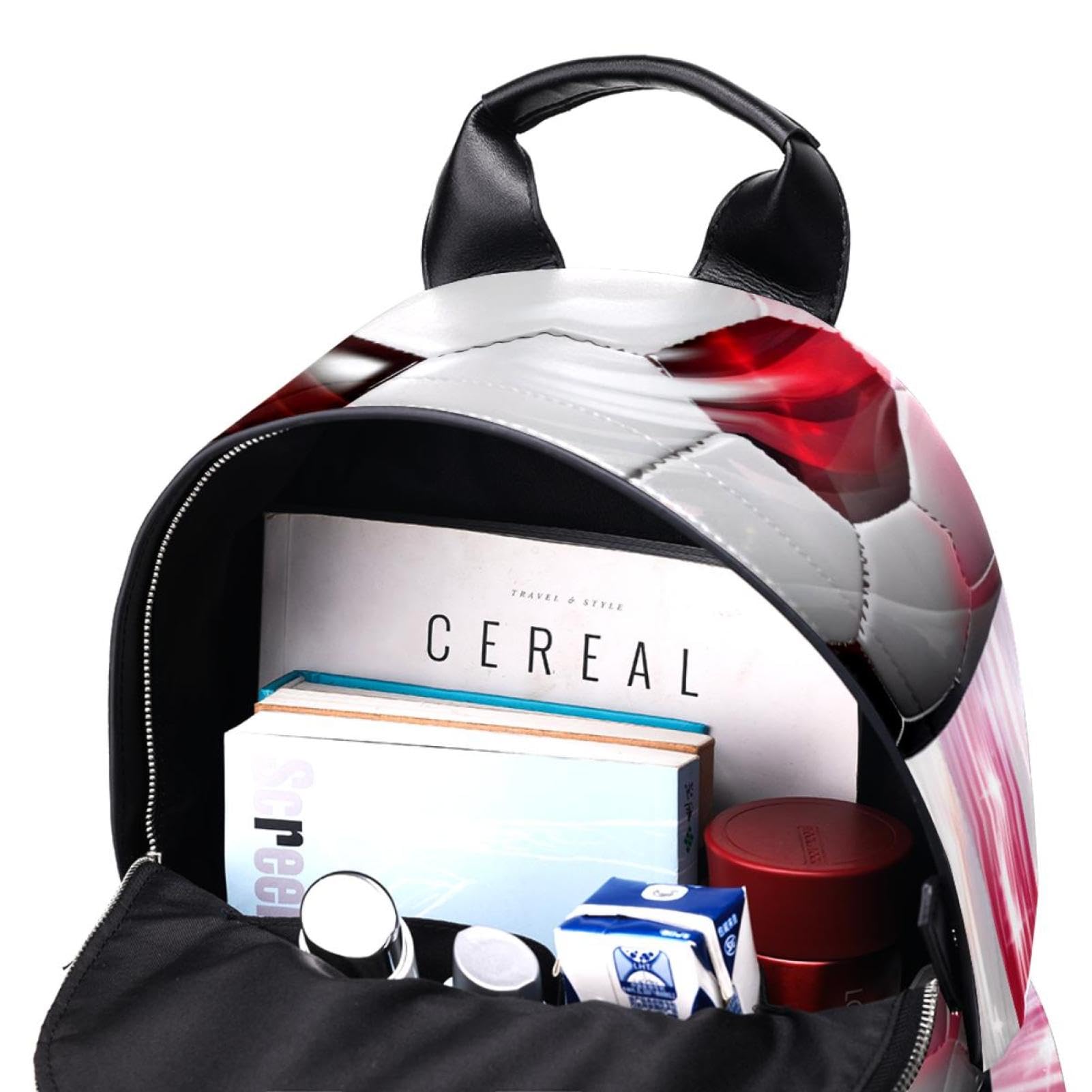 American Flag Football Travel Backpack - Durable Work Backpack for Men & Women - Perfect for Commuting, Hiking, and School - USA Patriotic Design