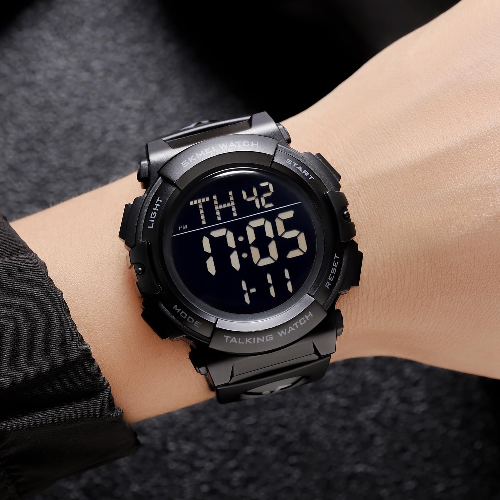 FANMIS Men's Military Digital Watch - 50M Waterproof LED Backlight Sports Watch with Multifunction, Unisex Outdoor Activity & Casual Wear for Hiking, Running, Gym & Daily Use