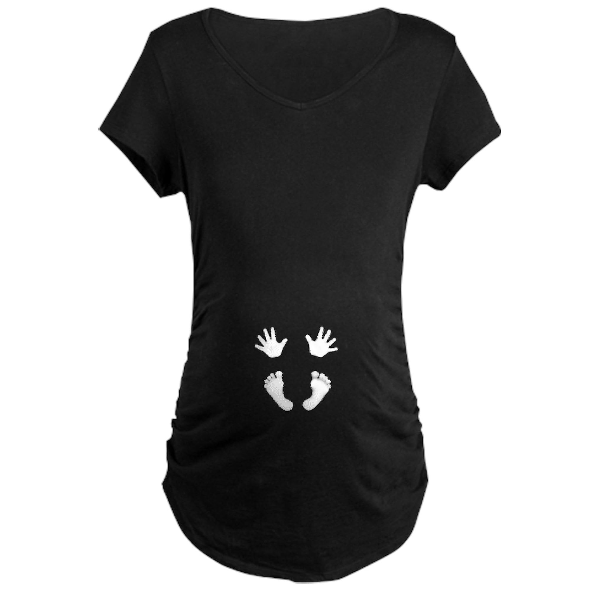Cute Maternity T-Shirt for Women - Ruched Side Design by CafePress | Comfortable Pregnancy Shirt for Everyday Wear, Baby Showers & Maternity Photos