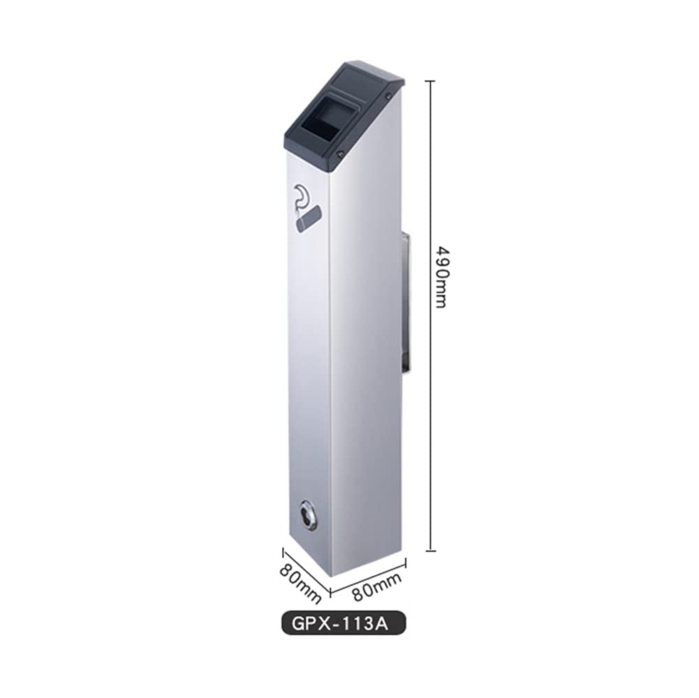 Heavy Duty Wall-Mounted Outdoor Ashtray - Commercial Grade Cigarette Butt Receptacle with Rust-Proof Design for Restaurants, Hotels & Public Spaces