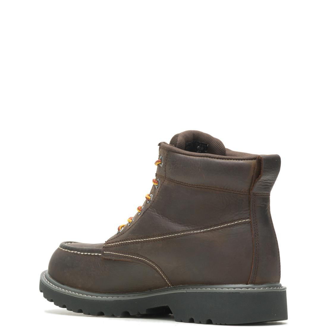 Floorhand Moc Toe 6 Inch Waterproof Work Boots for Men - Slip Resistant Safety Shoes for Construction, Hiking & Outdoor Work