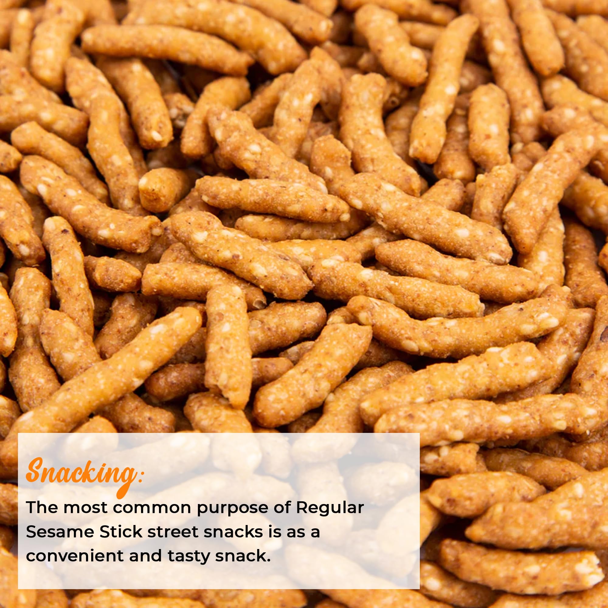 NY SPICE SHOP Premium Roasted Sesame Sticks - 5 Lbs Bulk Snack Pack | Fresh & Crunchy Gourmet Cajun Spice Snacks | Perfect for Parties, Movie Nights & Healthy On-the-Go Snacking
