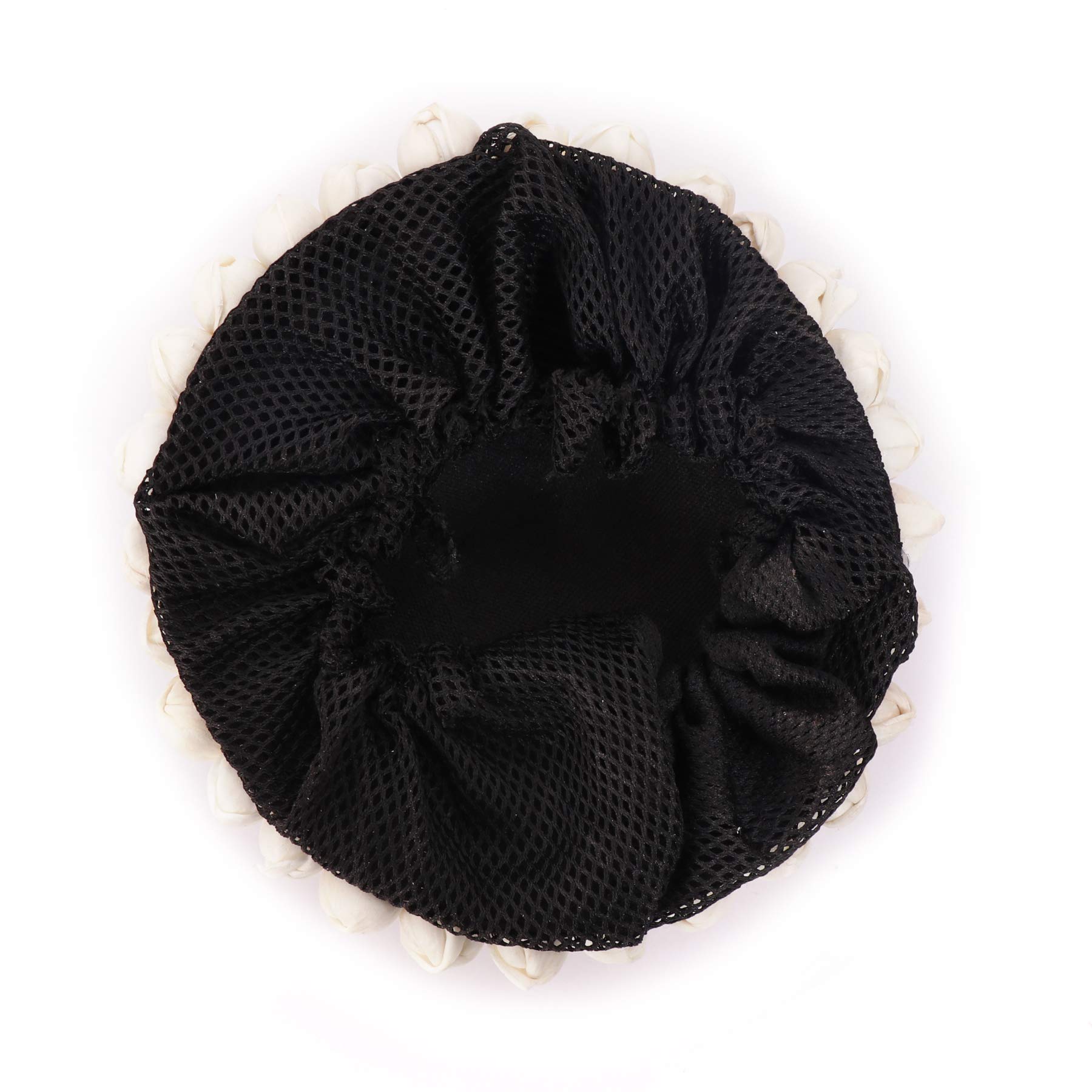 NAVMAV Fashion Artificial Rose Flower Juda for Bridal Hair Bun | Fabric Flower Gajra Hair Accessories for Women & Girls (Pink) | Perfect for Weddings, Parties & Special Occasions
