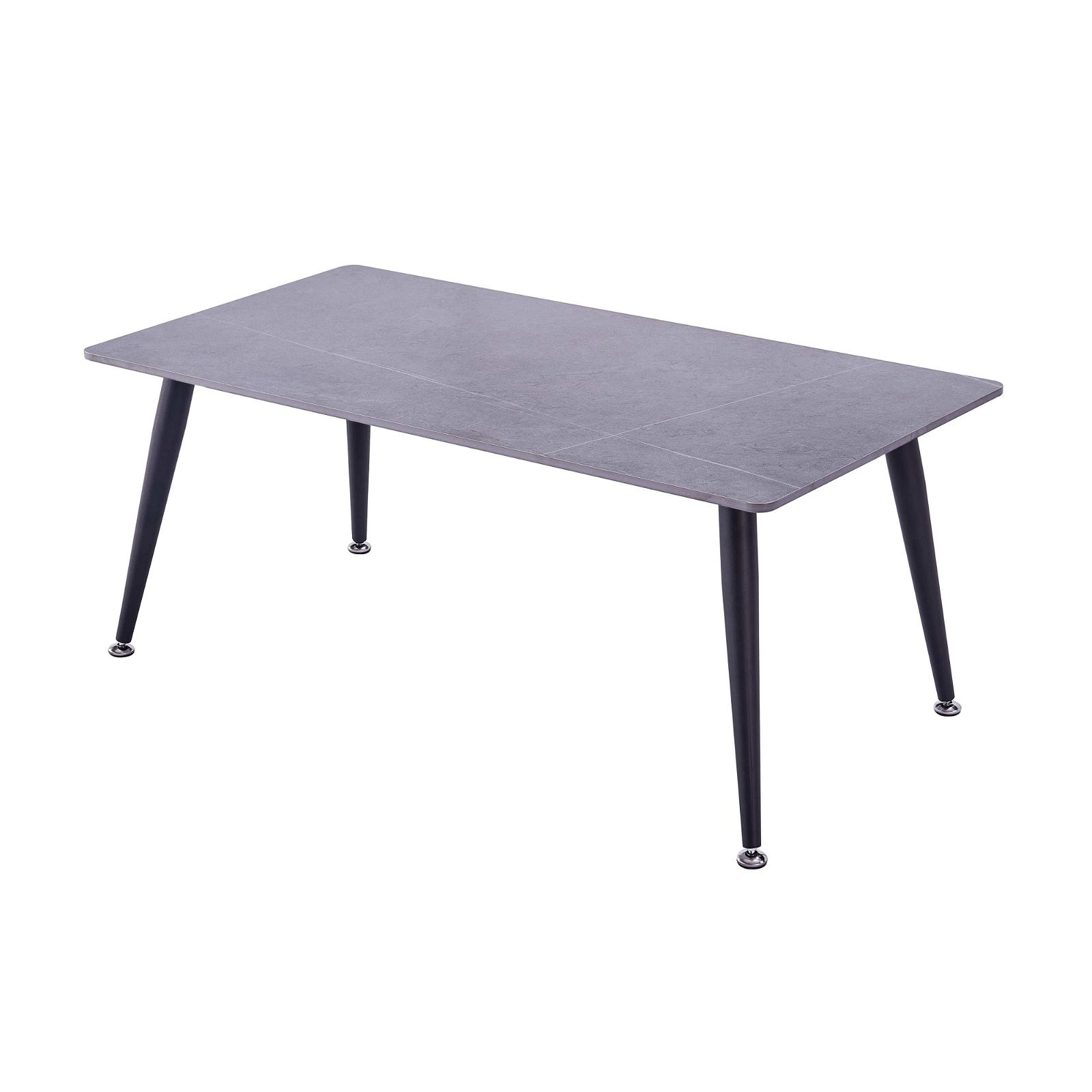 Criterionâ¢ Modern Grey Sintered Stone Coffee Table with Sturdy Metal Legs - Perfect for Living Room, Lounge & Office Decor