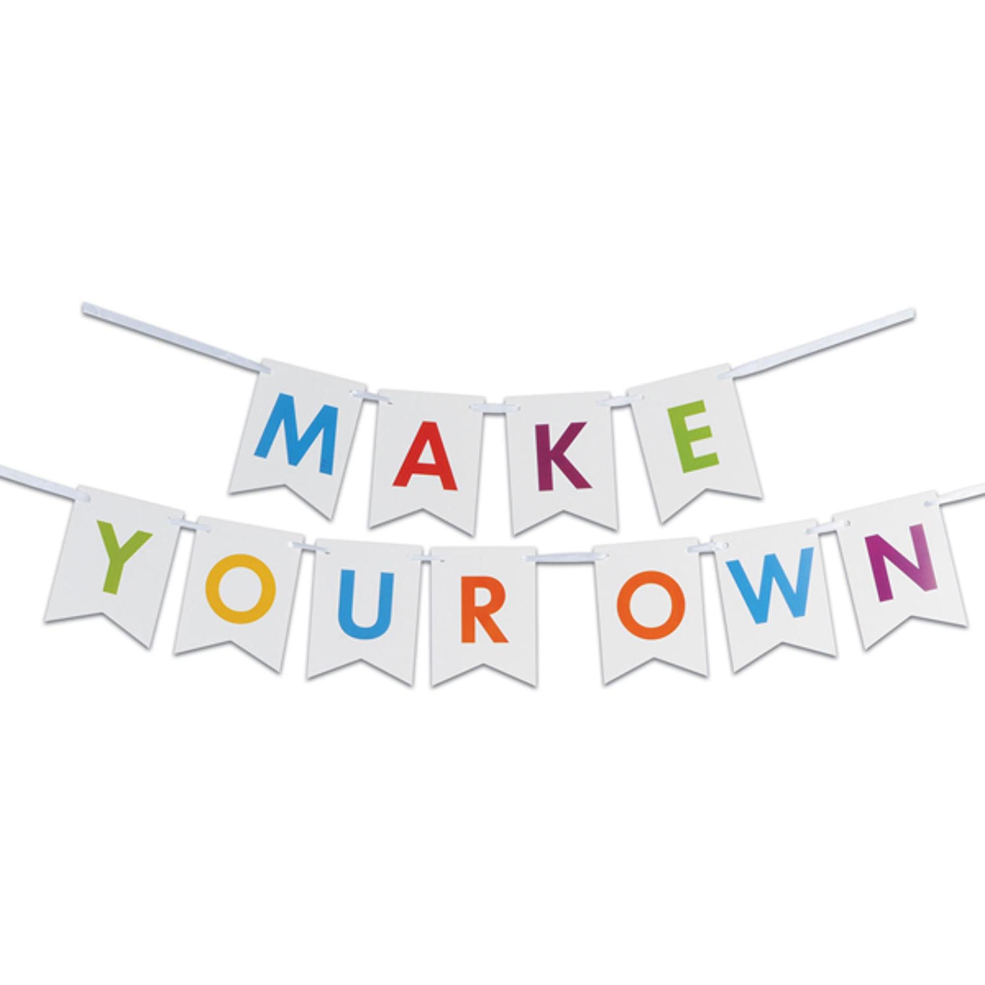 DIY Letter Streamer Kit - Customizable Party Decorations for Birthdays, Weddings & Baby Showers - Personalize Your Celebration with Stylish Hanging Letters