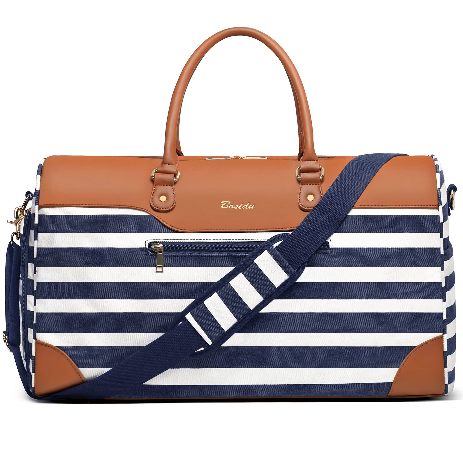 Stylish Women's Canvas Weekender Bag with Shoe Compartment - Large Travel Duffel for Overnight Trips, Business Travel, Gym & Sports | Perfect Carry-On for Daily Use & Weekend Getaways