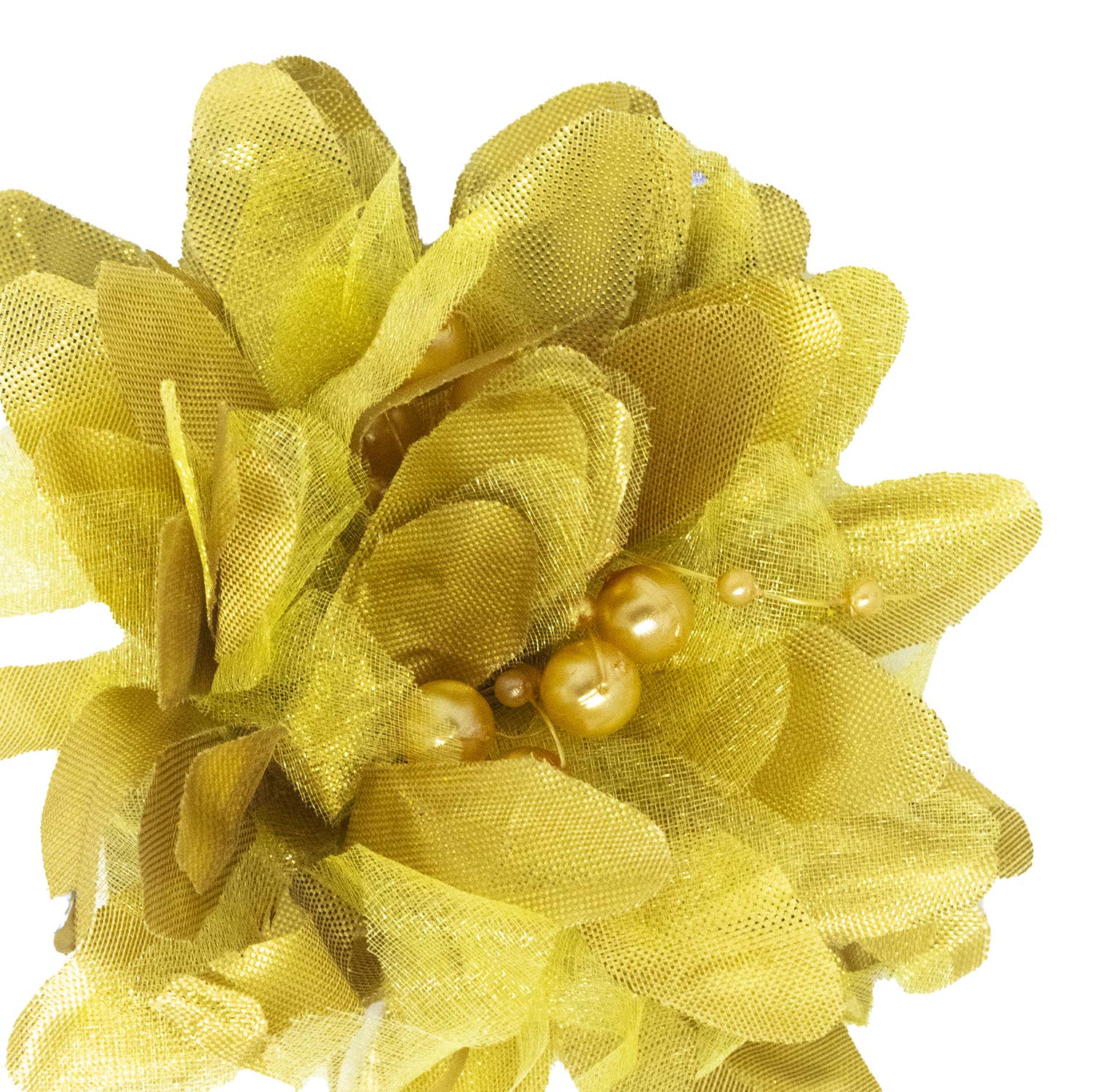 Baal Hair Clips - Golden Flower Hair Accessories for Women & Girls (Pack of 1) | Perfect for Weddings, Parties & Everyday Styling