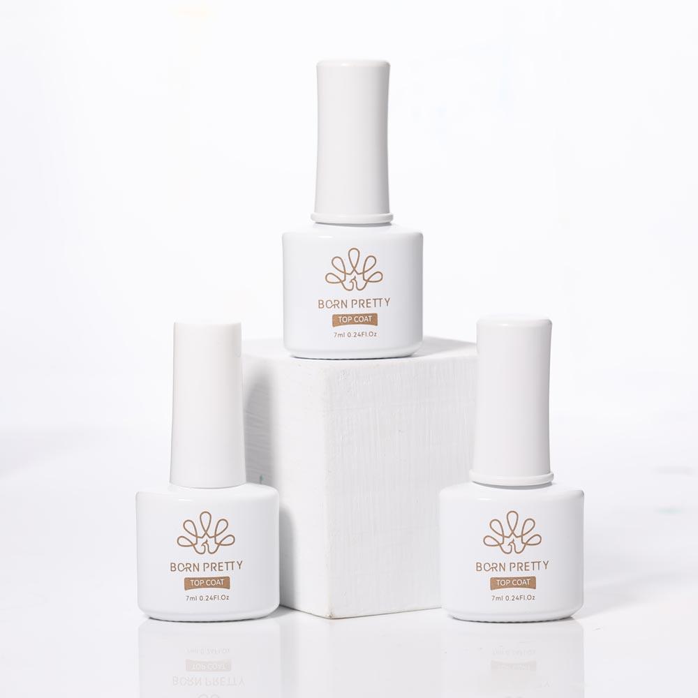 BORN PRETTY High Gloss Top Coat Nail Polish - 0.24 Fl.Oz (7ml) - Long Lasting Shine & Protection for Manicures - Perfect for Salon, Home & Professional Nail Art