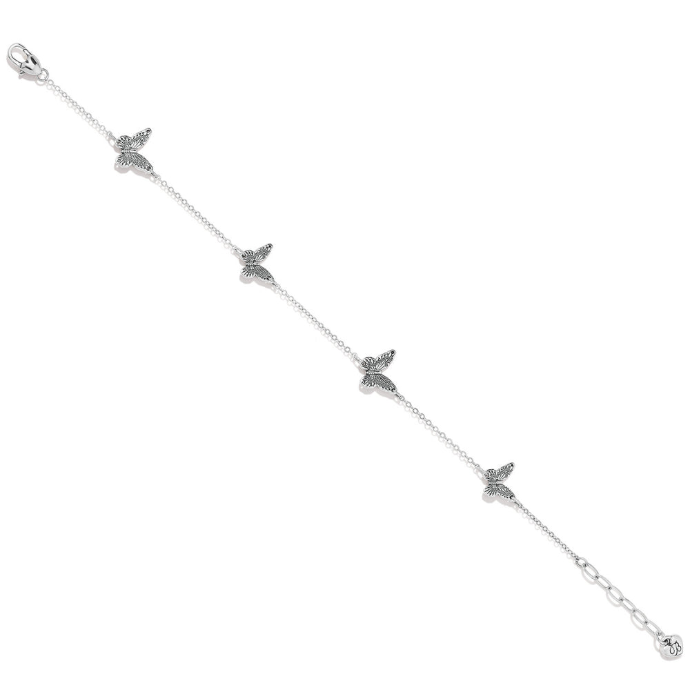 Brighton Solstice Butterfly Anklet - Elegant Sterling Silver Ankle Bracelet for Women | Perfect for Summer, Beach, and Boho Fashion