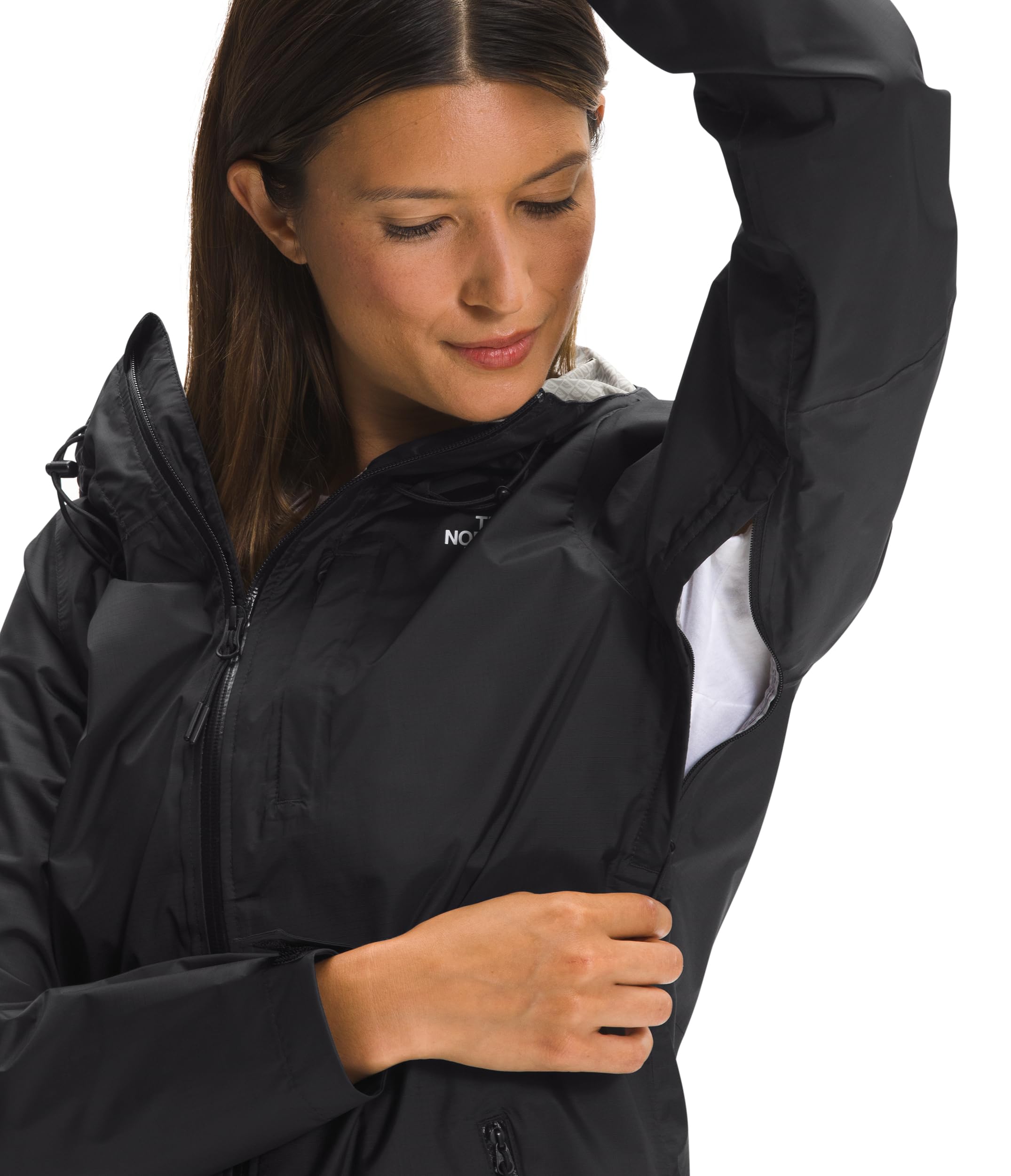 The North Face Women's Alta Vista Waterproof Hiking Jacket - TNF Black, Size Small - Perfect for Outdoor Adventures, Camping & Winter Travel