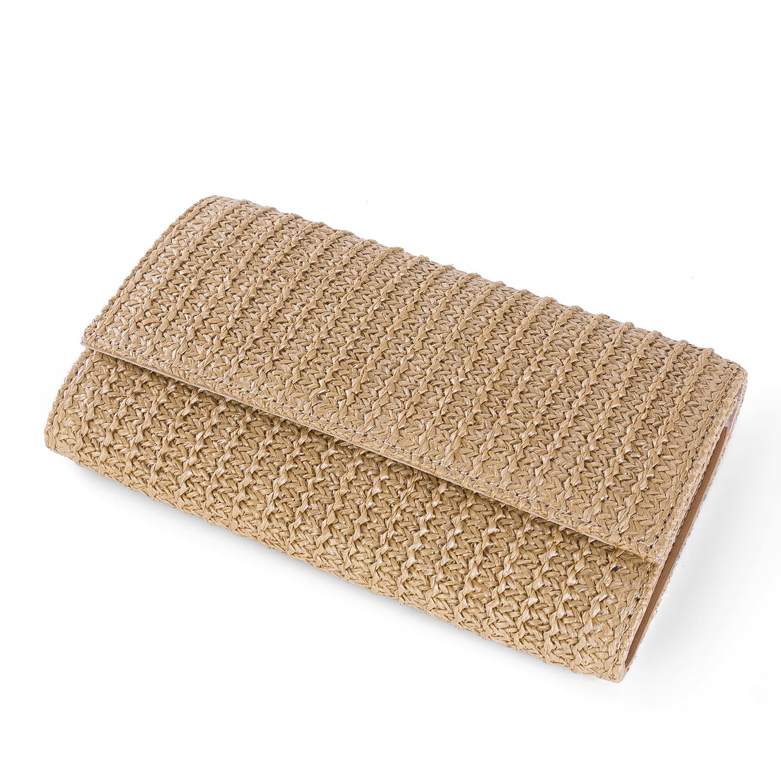 Kseymeir Straw Clutch Purse - Crossbody Shoulder Bag | Raffia Handbag for Women | Summer Beach Travel Accessory | Trendy Envelope Purse for Vacation, Wedding & Outdoor Events