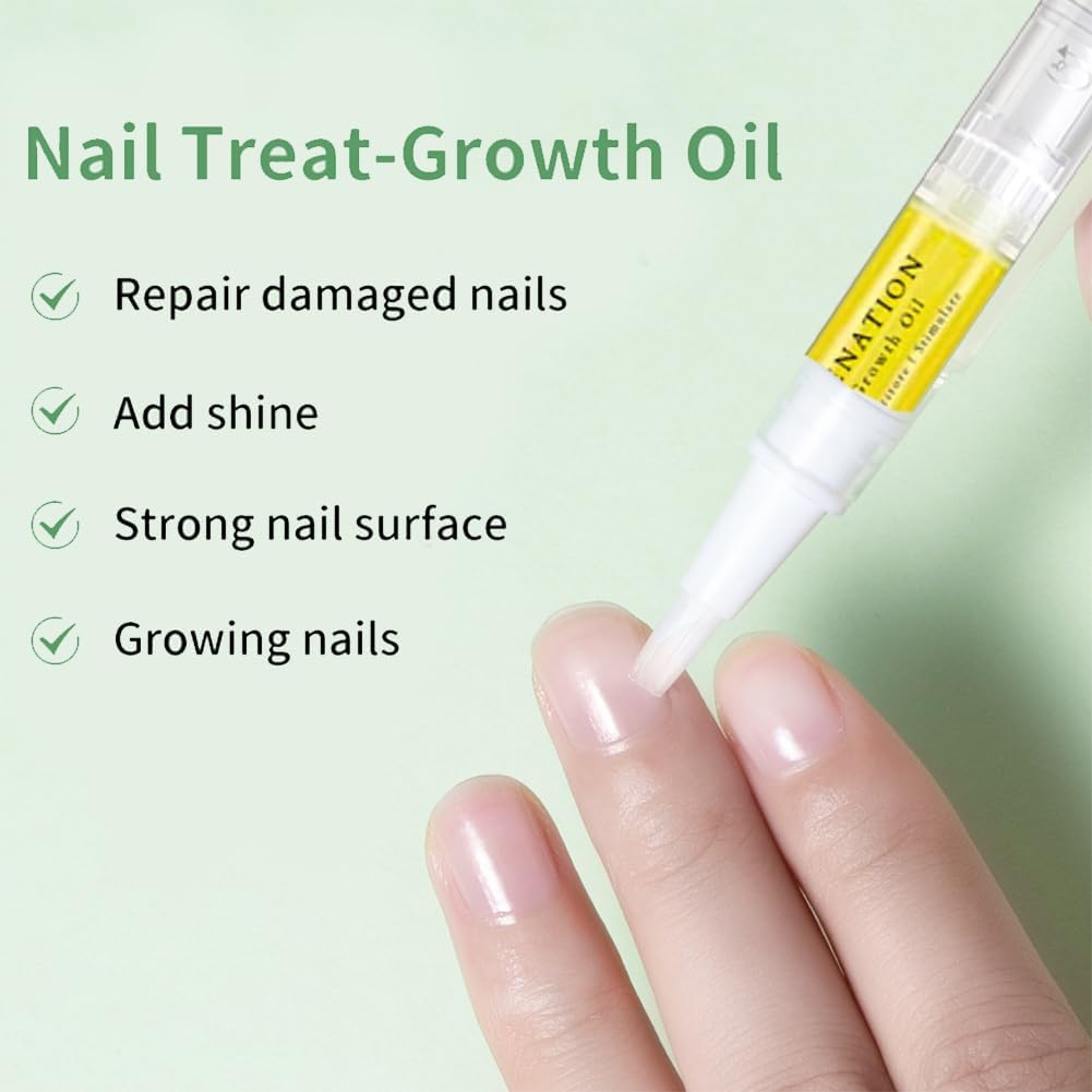 2024 Upgrade Nail Growth Oil Pen - Cuticle Care & Strengthener for Moisturizing & Brightening Nails - Salon & Home Use