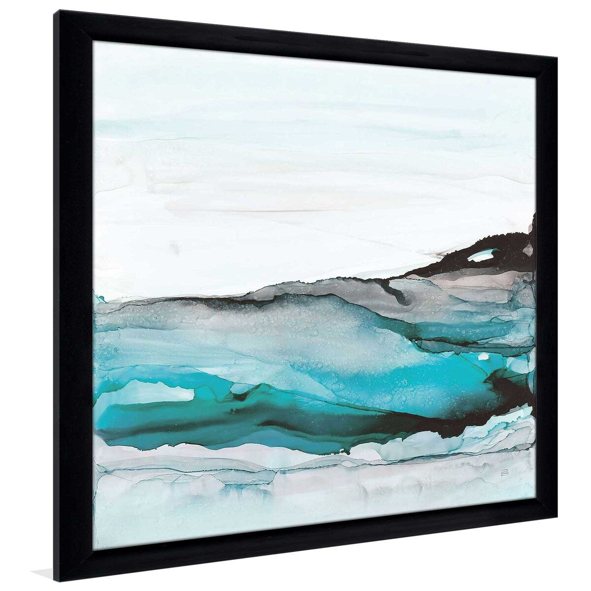 Chris Paschke Aquascape I Acrylic Wall Art Print - Modern Abstract Ocean Painting for Living Room, Bedroom & Office Decor