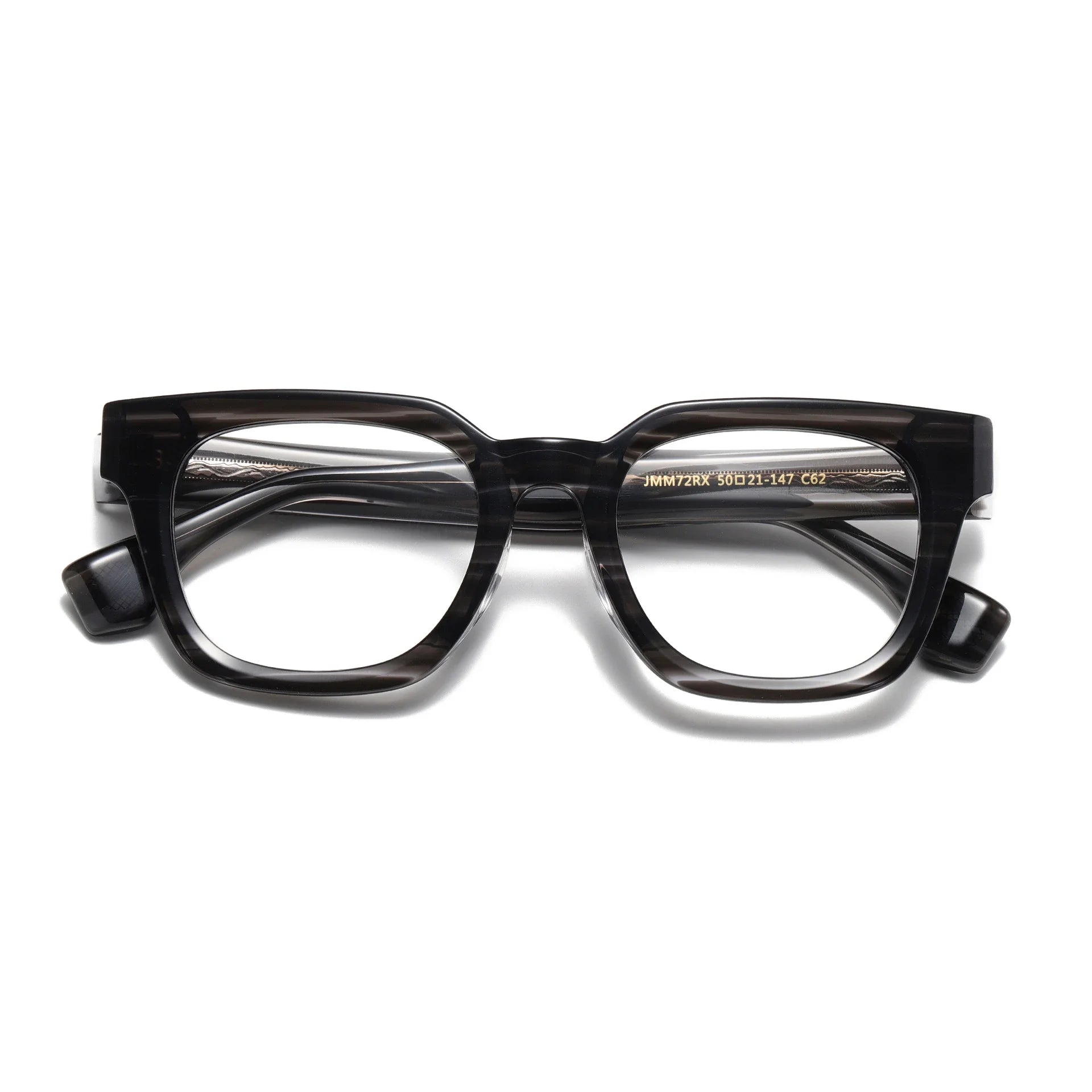 **Aror Men's Full Rim Square Brow Line Thick Acetate Eyeglasses 94721 – Stylish & Durable Glasses for Work, Reading & Fashion**