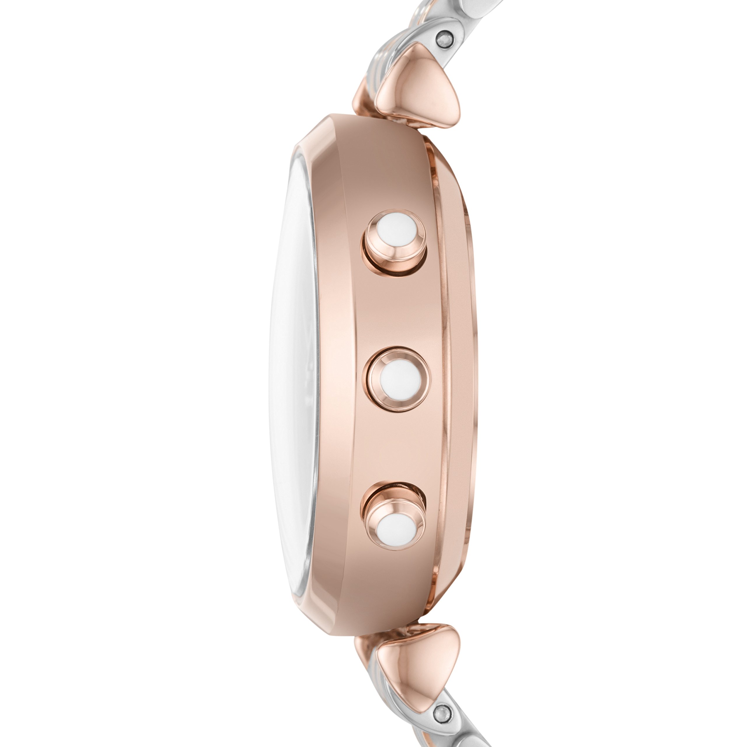 Emporio Armani Women's ART3018 Hybrid Smart Watch - Silver Stainless Steel, Analog Display, Quartz Movement | Perfect for Workouts, Office & Everyday Wear