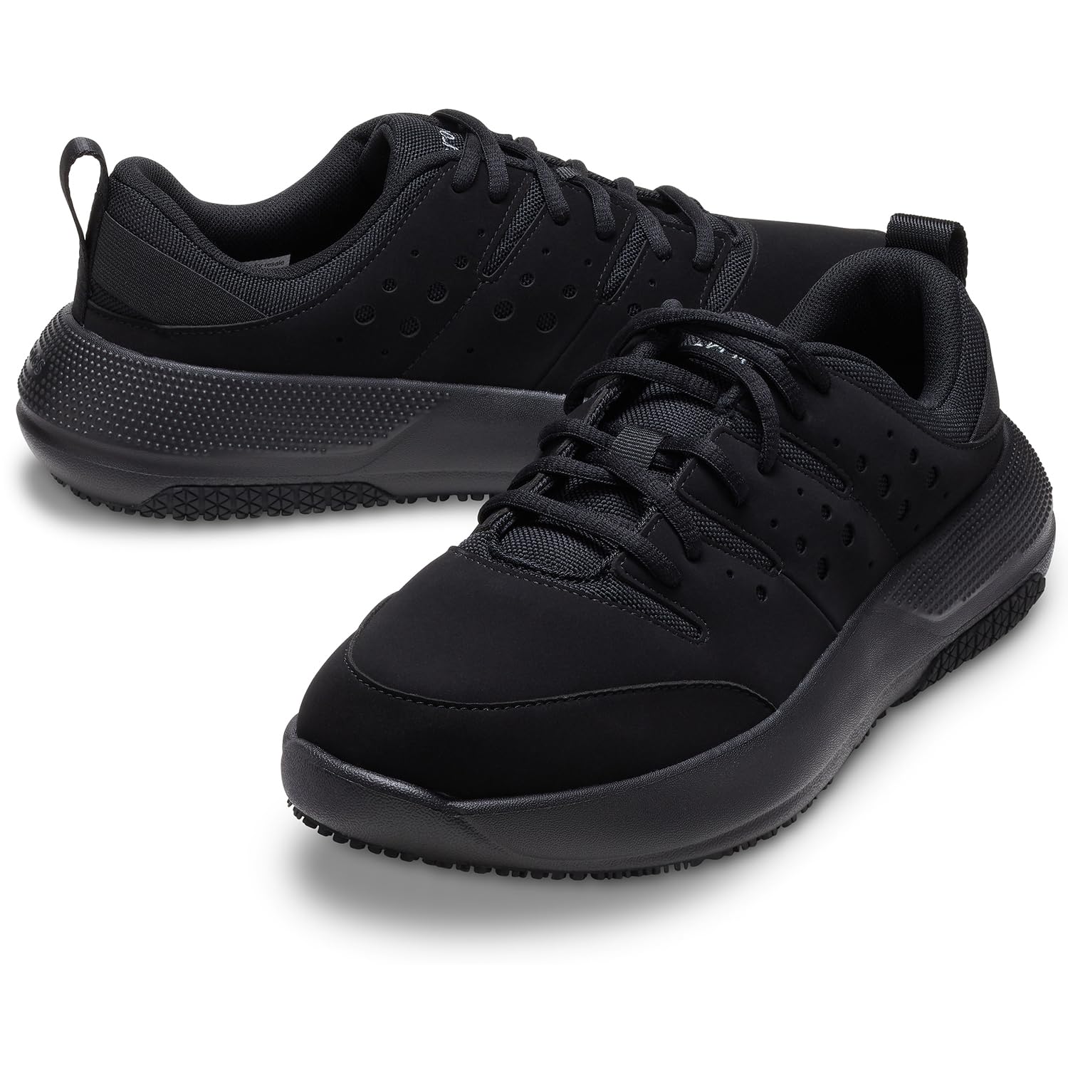 Crocs Men's On The Clock Slip Resistant Work Sneakers - Non-Slip Comfort Shoes for Restaurant, Hospital & Warehouse Workers
