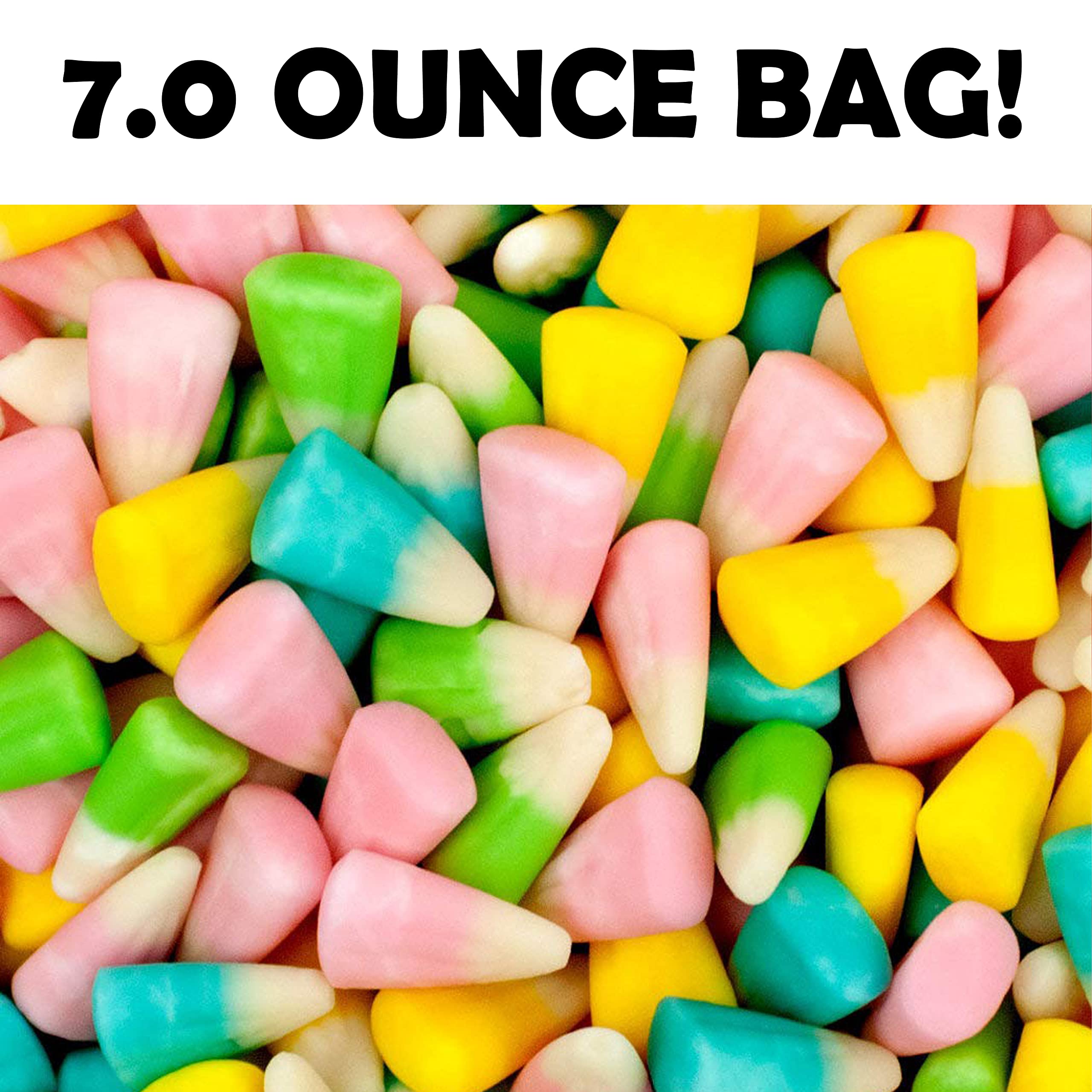 Funny Killer Bunny Teeth Pastel Candy Corn - Unique Easter Basket Gag Gift for Birthday Parties, Girls, Boys & Teens (7oz) - Perfect for Halloween Pranks, Easter Treats & Birthday Surprises
