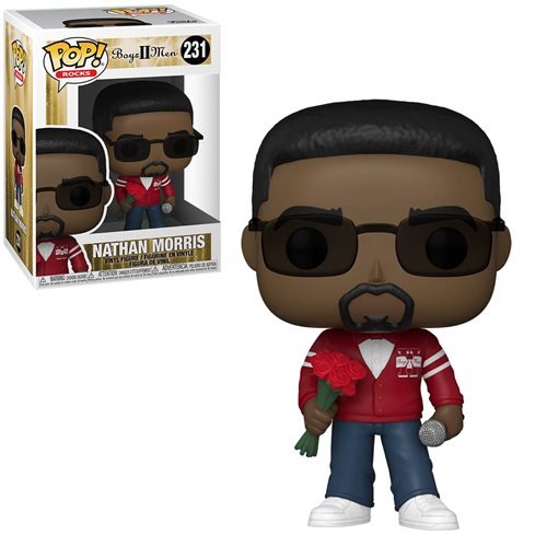 Boyz II Men Rocks Pop! Vinyl Figure Nathan Morris [231] - Collectible Music Memorabilia for Fans & Home Decor