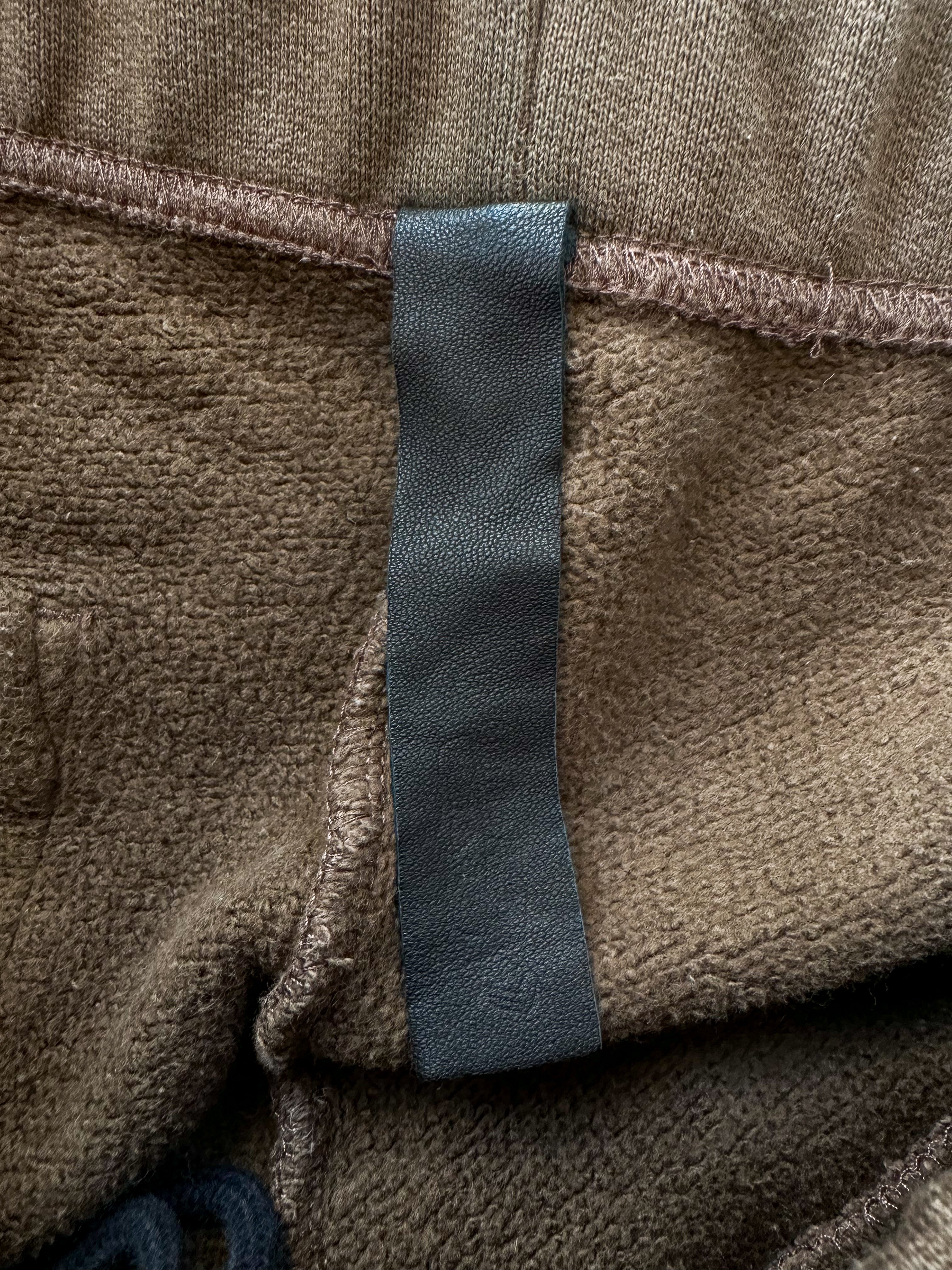 Chrome Hearts Brown & White Slo Ride Embroidered Sweatpants for Men - Luxury Streetwear Sweatpants with Unique Design - Perfect for Casual Wear, Gym, and Lounge