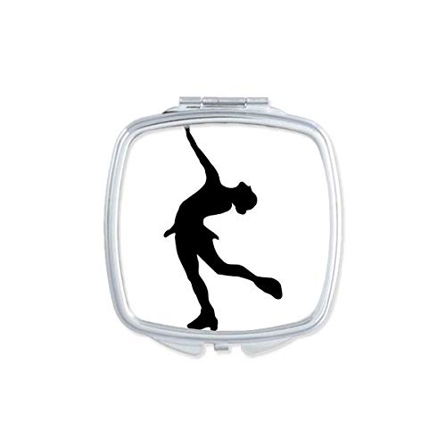 DIYthinker Portable Double-Sided Compact Mirror for Makeup & Skating - Winter Sports Essential, Perfect for Travel, Gym & Handbag