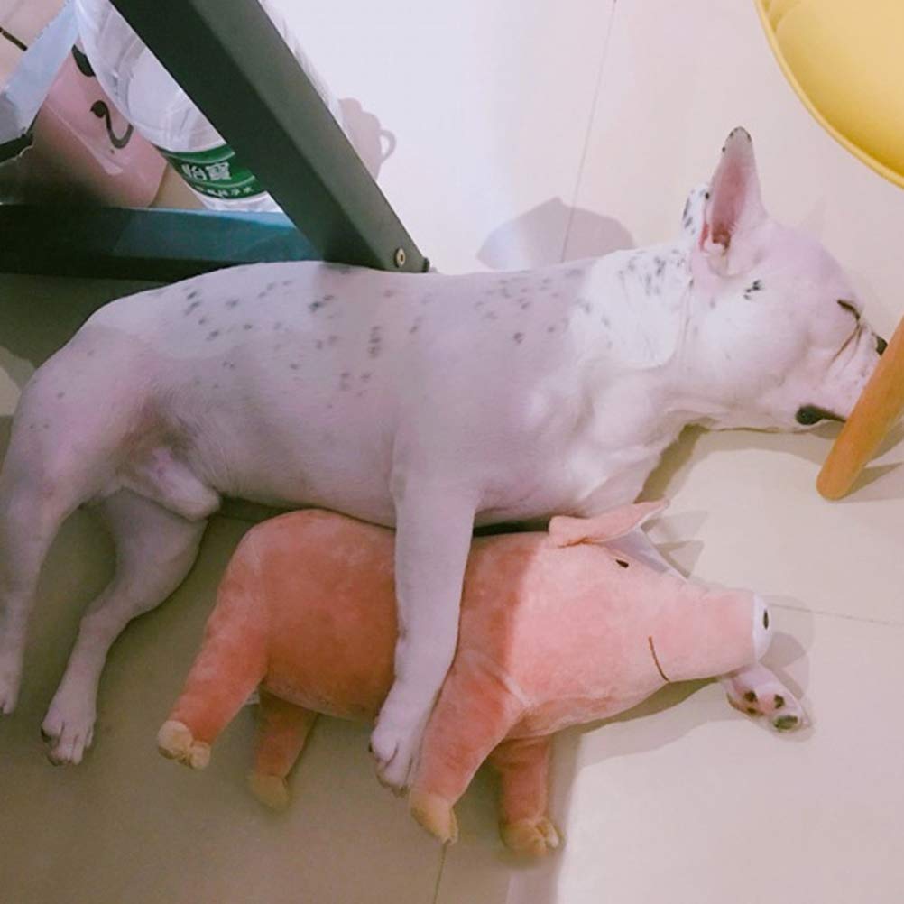 TEHAUX Plush Pig Toy for Dogs - Soft Stuffed Animal Sleeping Doll for Puppies, Anxiety Relief & Comfort - Perfect for Chewing, Cuddling & Playtime at Home or Travel