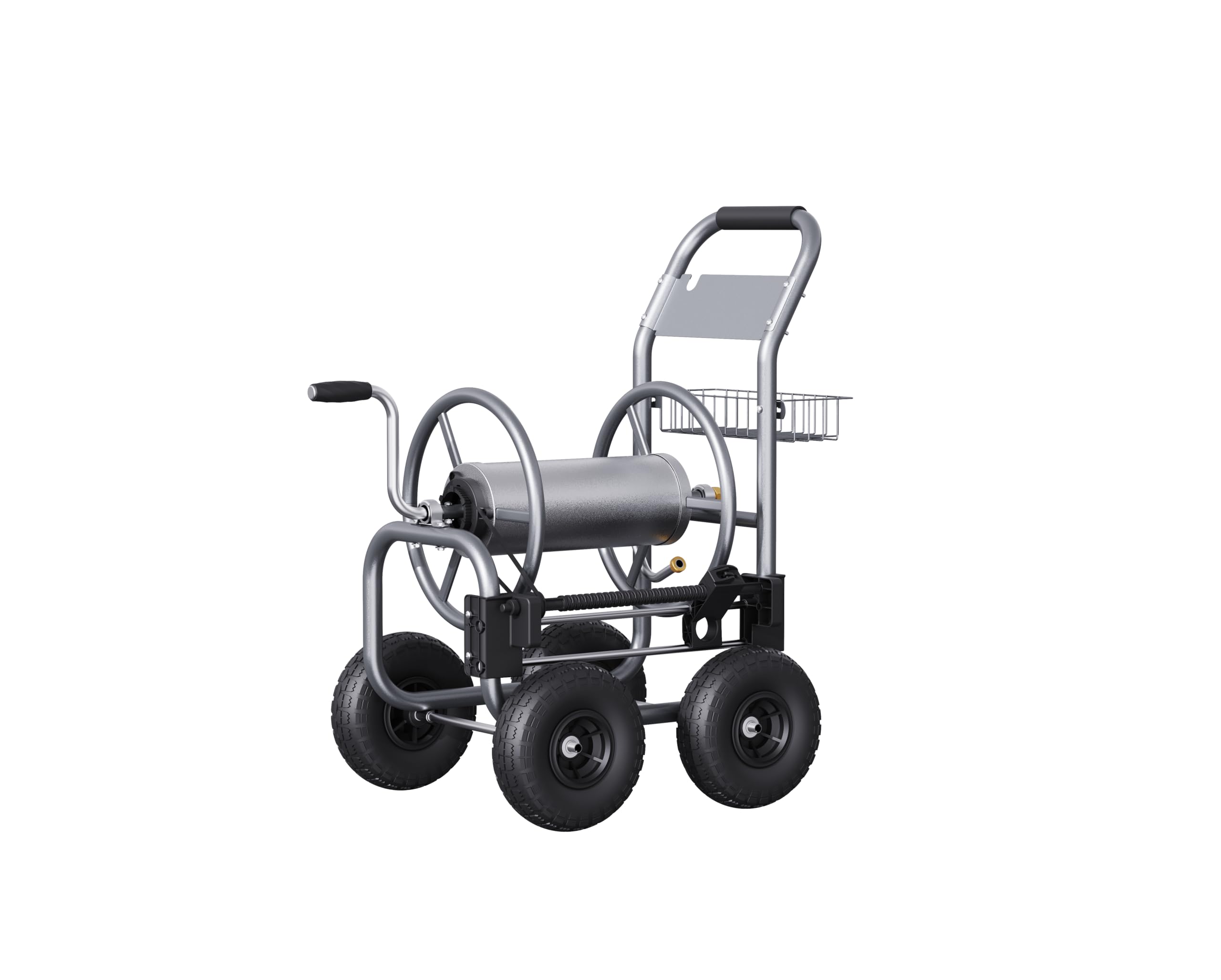 Heavy Duty Giraffe Tools Hose Reel Cart with Wheels - 250-Feet 5/8