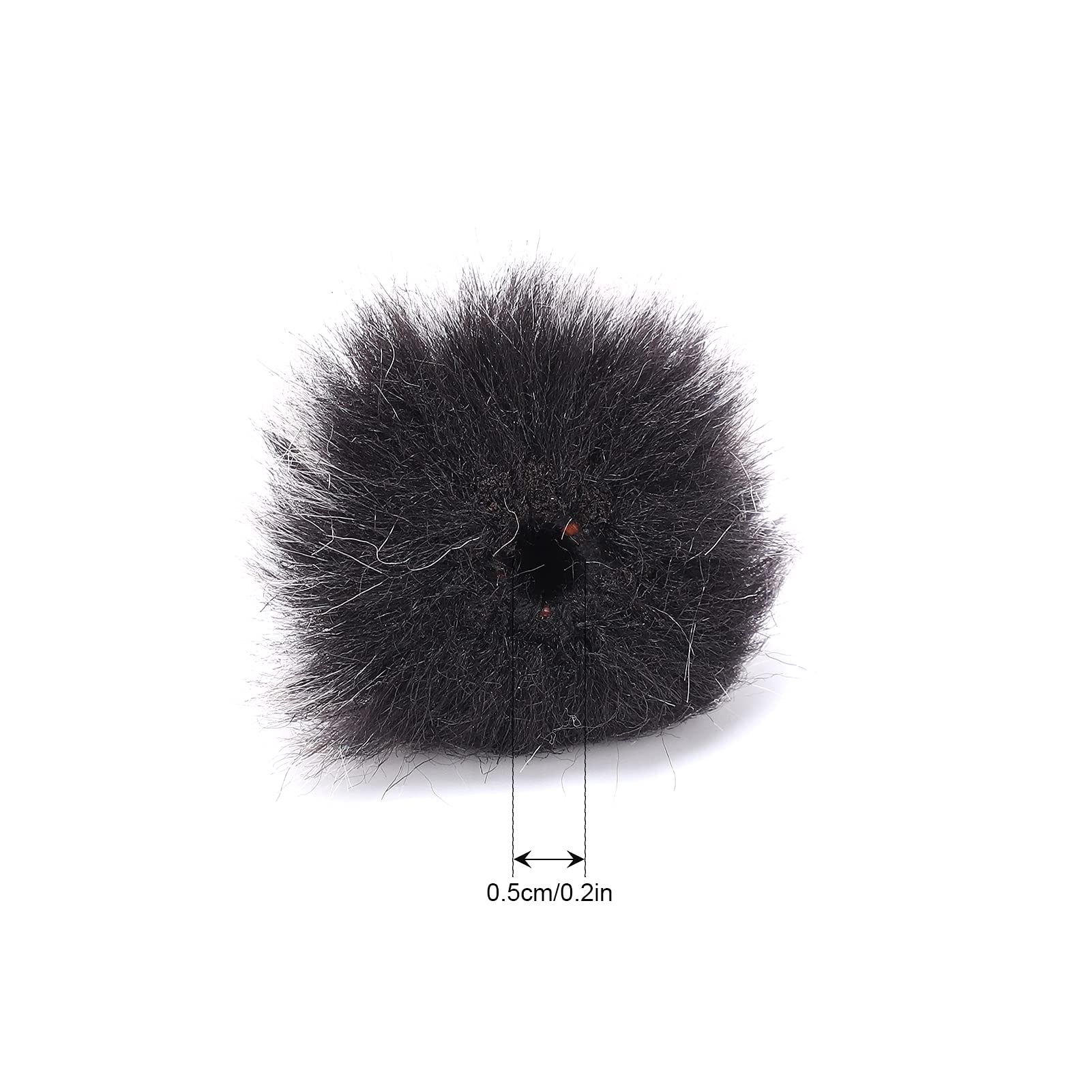 ENZZ Lavalier Microphone Furry Windscreen Cover - Noise Filtering Lapel Mic Windsock for Clear Audio in Interviews, Podcasts & YouTube Videos