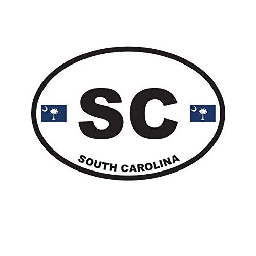 South Carolina State Flag Car Magnet - 5