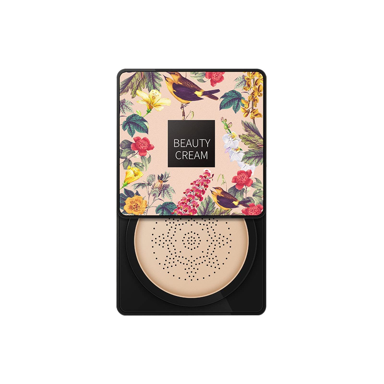 Mushroom Head Air Cushion Cream Concealer - Long Lasting Nude Makeup with Moisturizing & Brightening Formula | Liquid Foundation with Collagen for Flawless Coverage (Shade B, One Size) | Perfect for Daily Wear, Special Occasions & On-The-Go Touch Ups