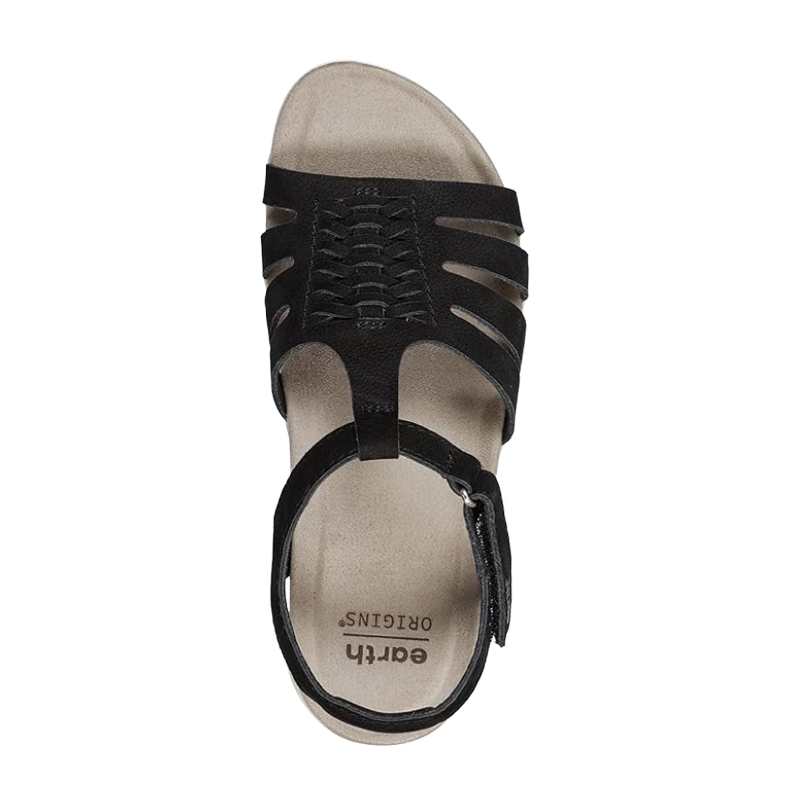 Earth Saila Women's Strappy Sandal - Comfortable Black Summer Sandals for Beach, Vacation & Casual Outings