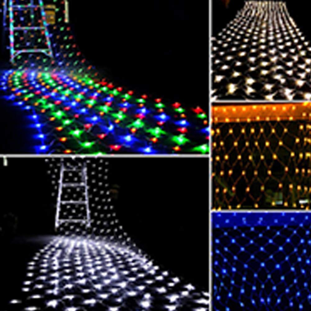 Waterproof Christmas Net Lights Outdoor - 8 Lighting Modes LED String Mesh Lights for Xmas Trees, Wedding, Garden, Party Decor (US Plug) | Perfect for Holiday, Patio, Yard & Indoor Festive Decoration