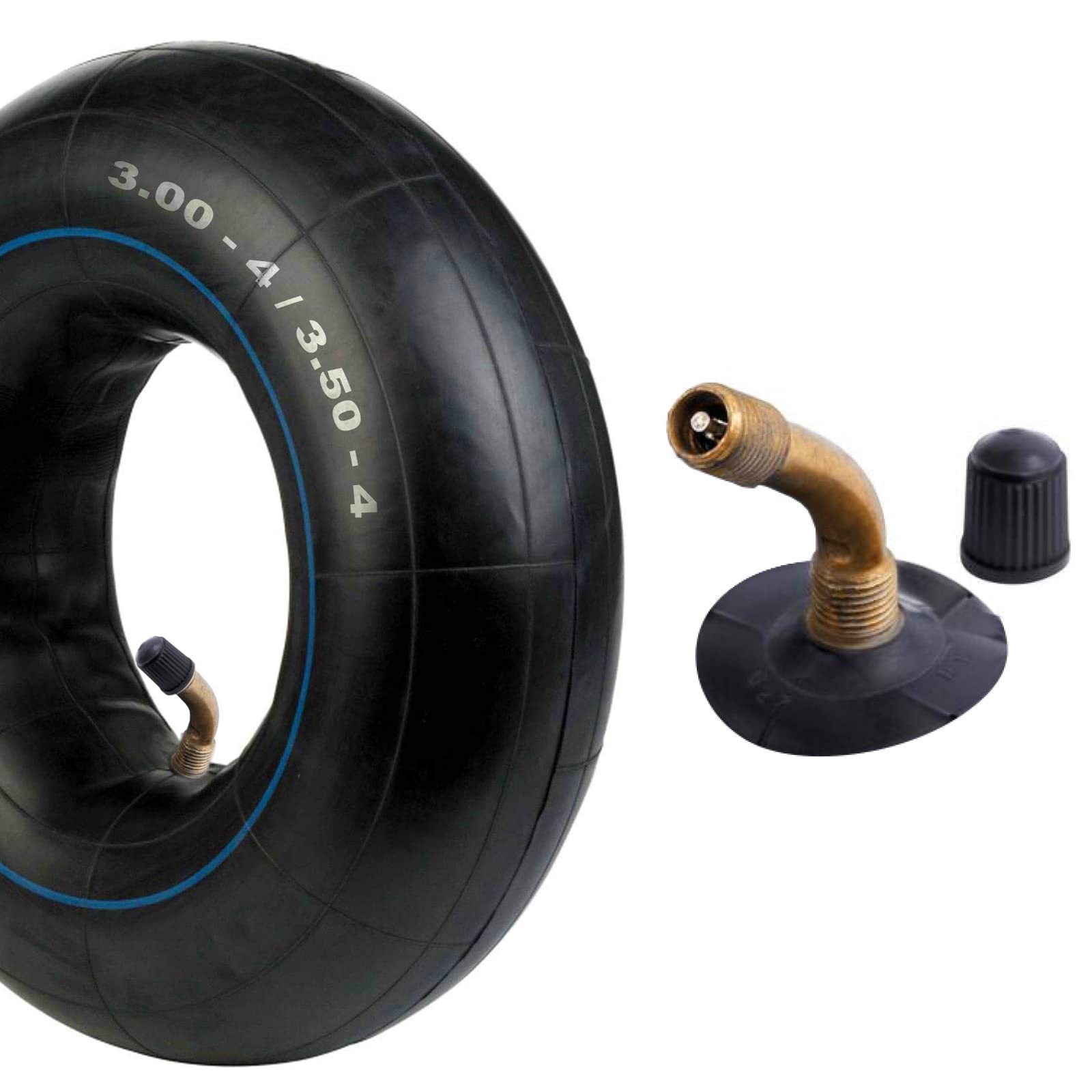 SPARES2GO 3.00-4 & 3.50-4 Inner Tube for Mobility Scooters - Compatible with ShopRider Steamer, Sport, Sunrunner, Wizz, 6Runner HD, Jetstream (Pack of 2) - Perfect Replacement for Smooth Rides in Parks and Neighborhoods