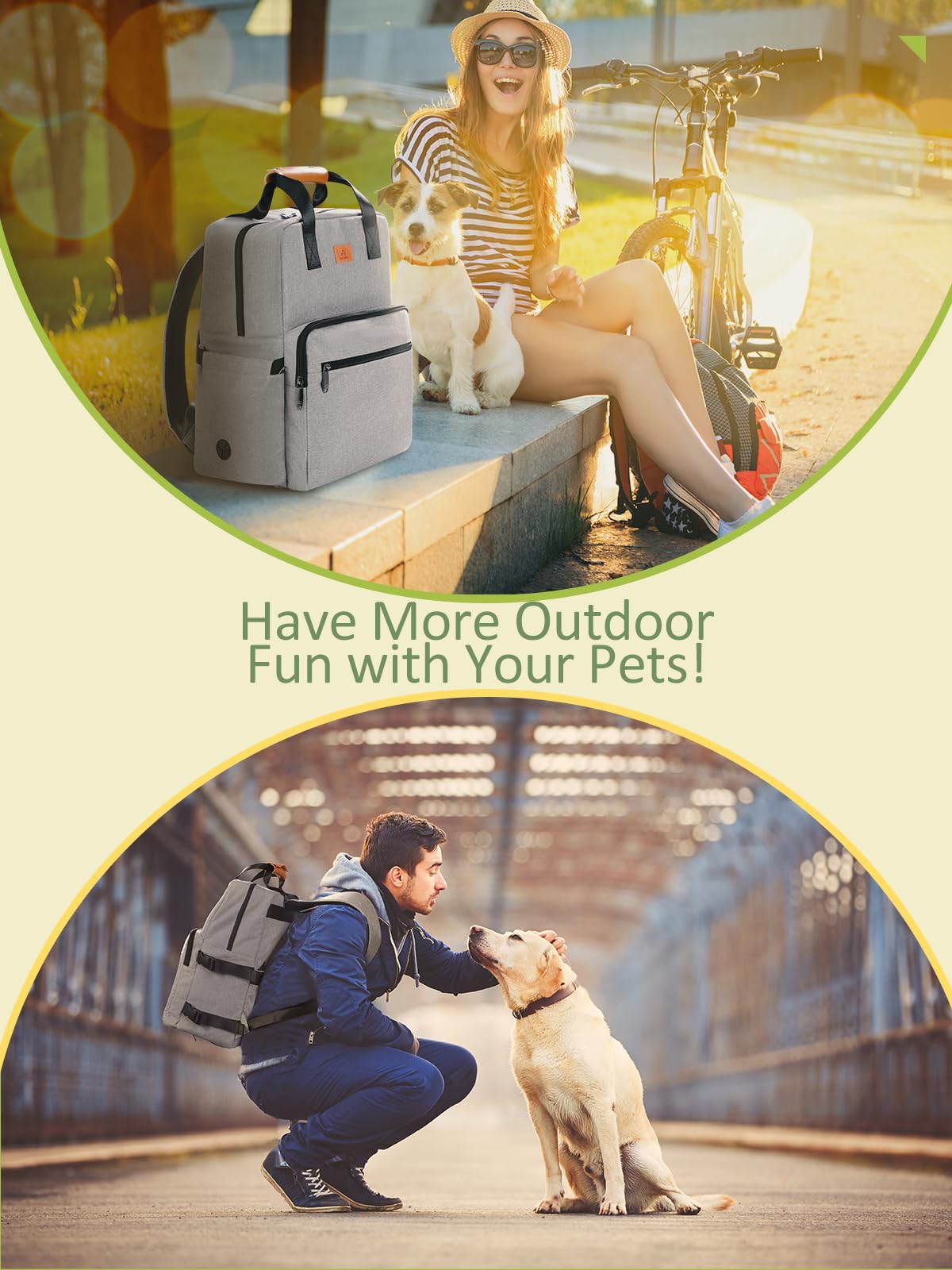 Airline Approved Dog Travel Backpack - 25L Multi-Function Pet Carrier with Storage Pockets, 2 Food Containers & Foldable Bowls - Perfect for Weekend Trips, Hiking, and Outdoor Adventures with Your Dog