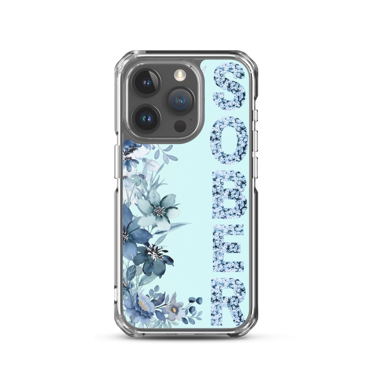 SOBER Blue Chinoiserie iPhone Case - MagSafe® Compatible Protective Cover for iPhone 13/14/15 Pro Max - Elegant Chinese Style Design for Everyday Use & Travel