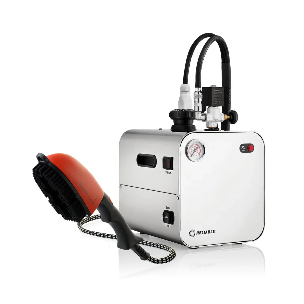 High-Efficiency 5100 Series Boiler with High Pressure Steam Brush or Wand - Perfect for Home Cleaning, Car Detailing & Commercial Use