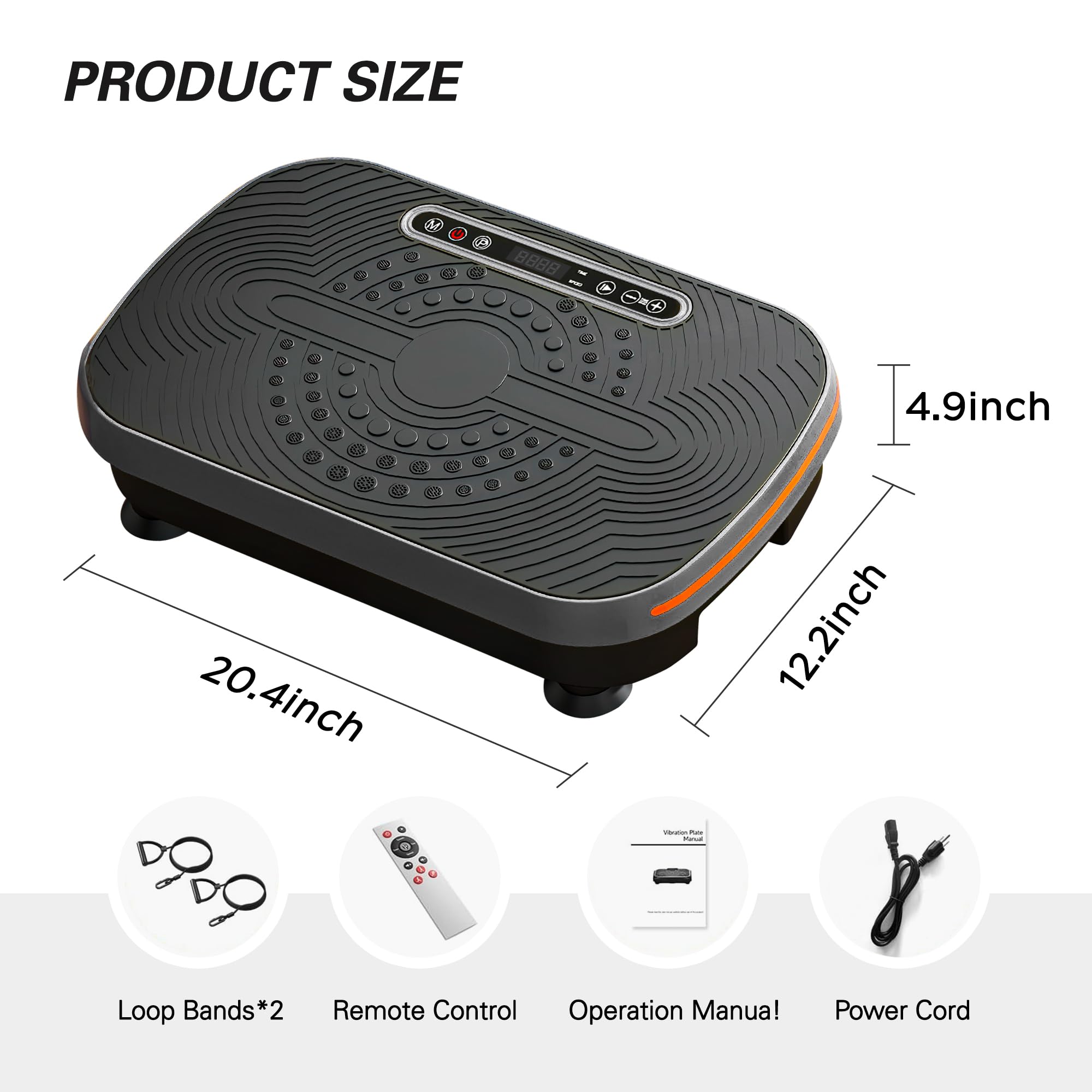 Soges Vibration Plate Exercise Machine - Whole Body Workout Equipment for Home Fitness, Weight Loss & Muscle Training | Portable Vibration Platform for Toning, Relaxation & Recovery