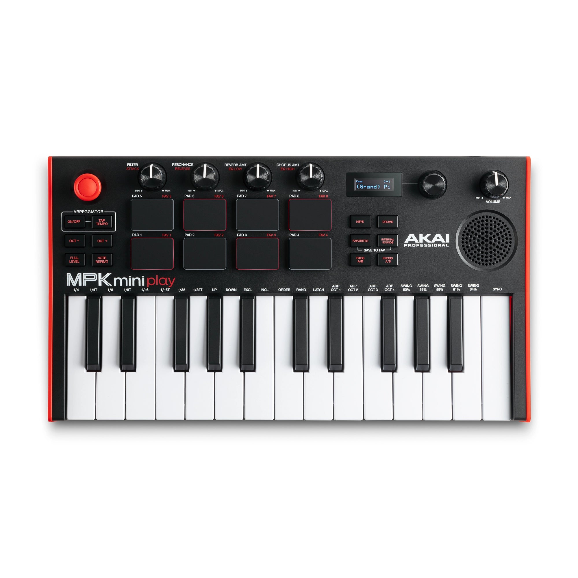 Akai Professional MPK Mini Play 3 - 25 Key Portable MIDI Keyboard Controller with Built-in Sounds | Perfect for Music Production, Live Performance & Home Studio Recording