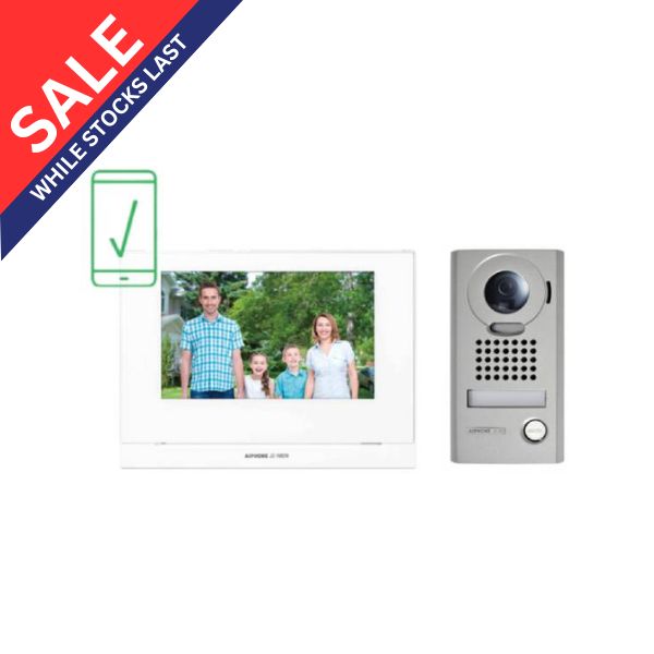 Aiphone Smartphone Intercom Kit - JOS 1VW Wireless Video Door Phone System for Home & Office Security | Smart Access Control with Mobile App | Perfect for Apartments, Gated Communities & Business Buildings