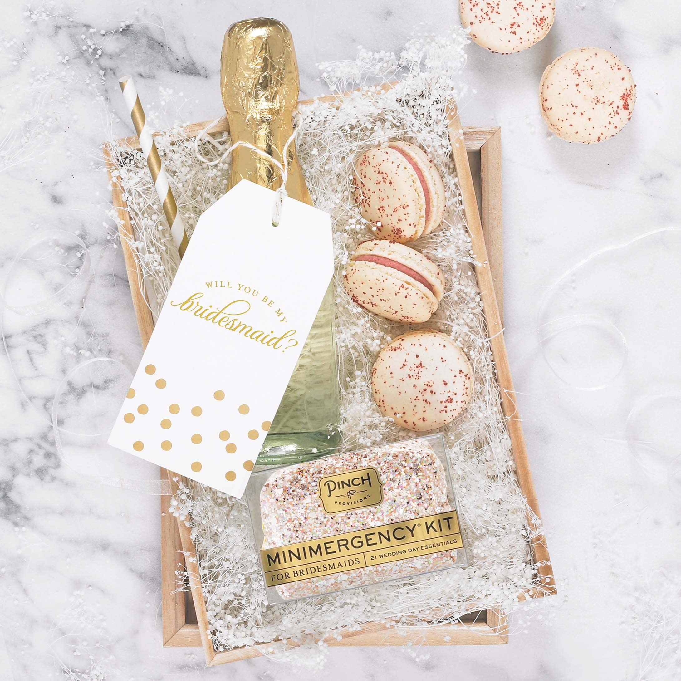 Pinch Provisions Minimergency Kit for Bridesmaids - 21 Essential Wedding Emergency Items | Perfect Bridal Shower Gift & Bridesmaid Proposal Present | Great for Last-Minute Wedding Day Fixes & Travel