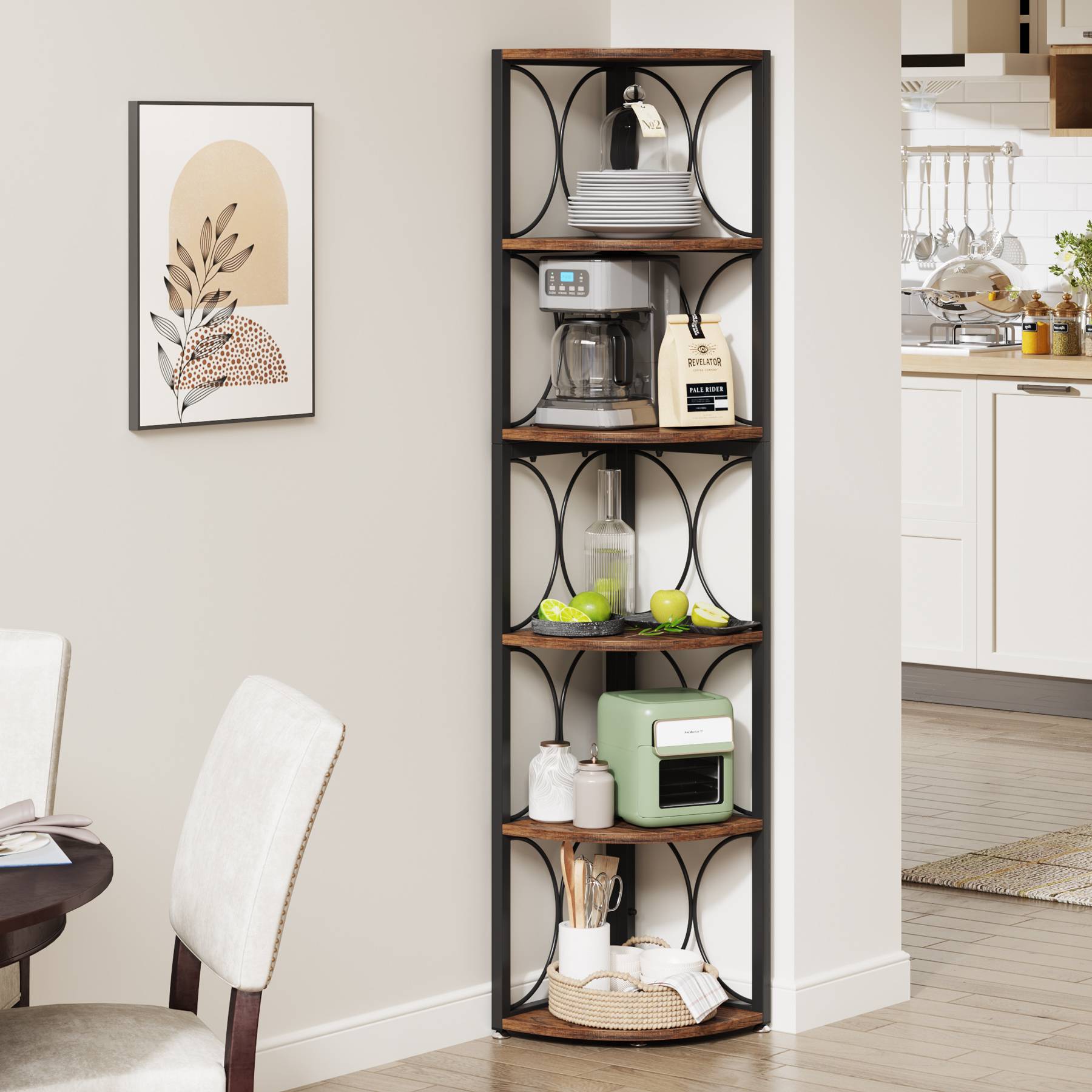 6 Tier Corner Shelf - Sturdy 67