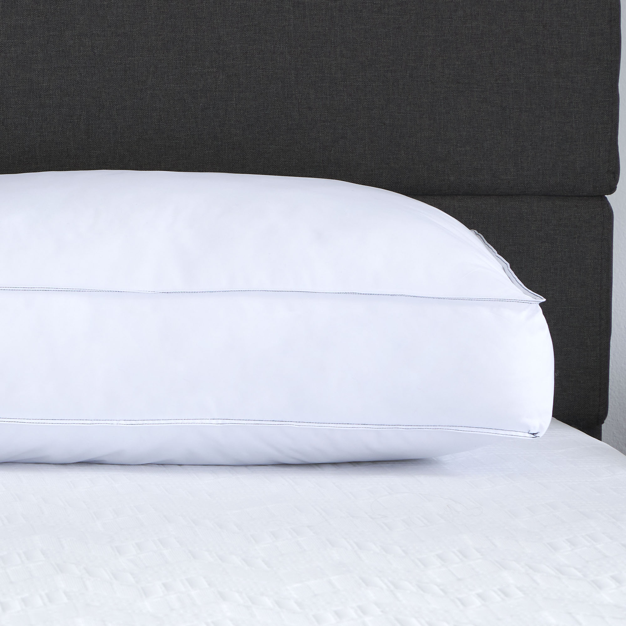 Comfort Tech Down Alternative Plush Side Sleeper Pillow - Ultra Soft Hypoallergenic Support for Neck & Shoulder Pain Relief - Perfect for Back, Stomach & Side Sleepers, Travel & Home Use