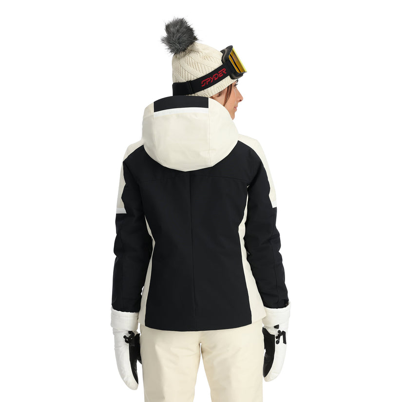 Spyder Women's Andorra Jacket 2025 - Waterproof Winter Ski Jacket for Women, Lightweight Insulated Snow Jacket with Hood - Perfect for Skiing, Snowboarding & Outdoor Winter Activities
