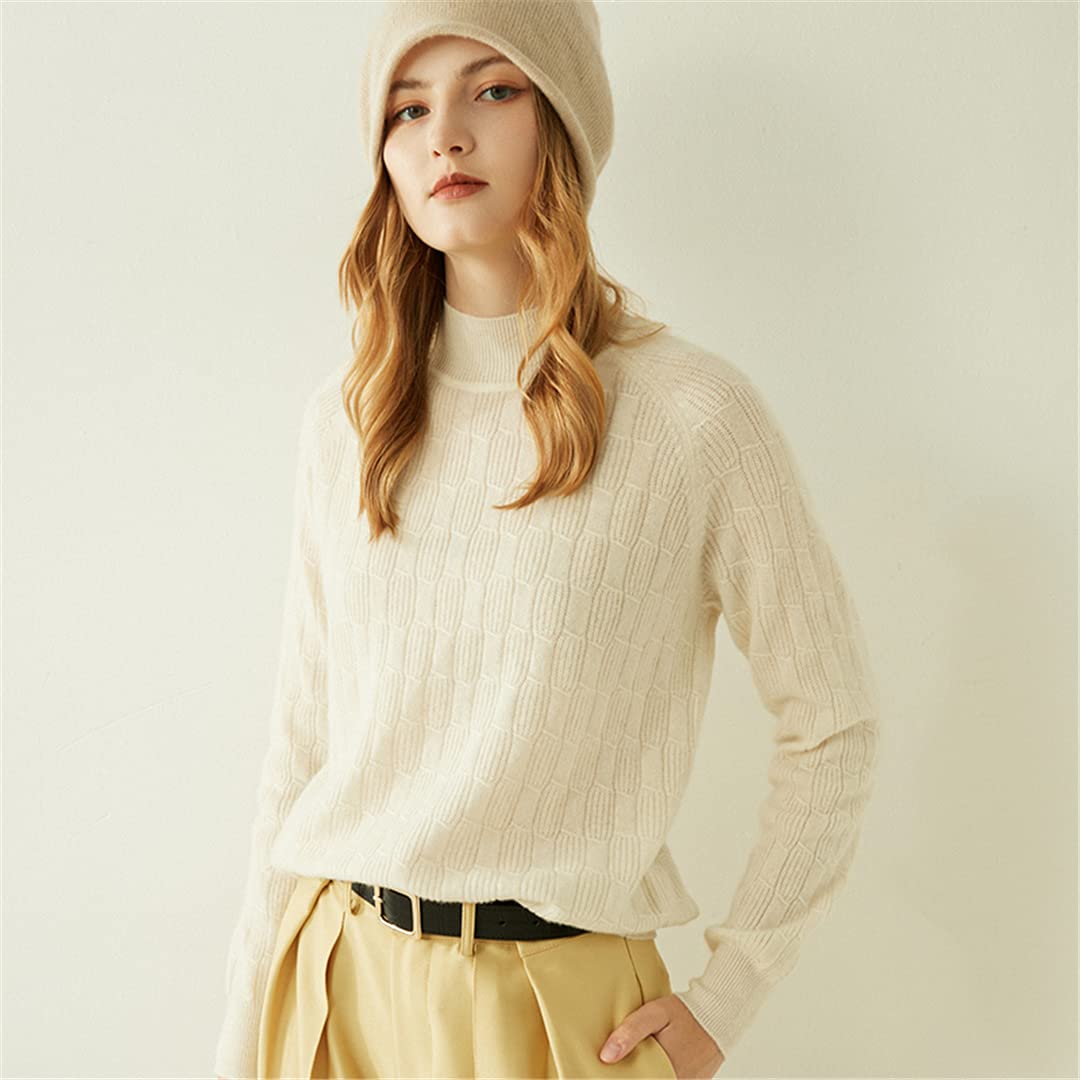 100% Cashmere Women's Sweater - Soft & Warm Winter Pullover Knit Jumper for Women - Cozy Vintage Style for Autumn & Winter Fashion