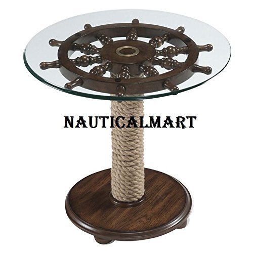 NauticalMart Beaufort Round Accent Table 24