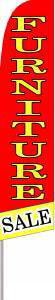NEOPlex Extra Wide Red & Yellow Feather Flag - Outdoor Advertising, Furniture Store Sales, Grand Openings & Events - Durable Swooper Banner for Business Promotion