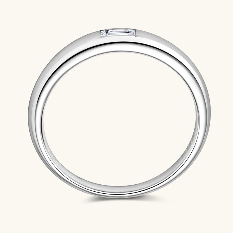 Emerald Cut Premium Moissanite Wedding Ring - 14K White Gold Engagement Band for Women | Perfect for Proposals, Anniversaries & Bridal Jewelry