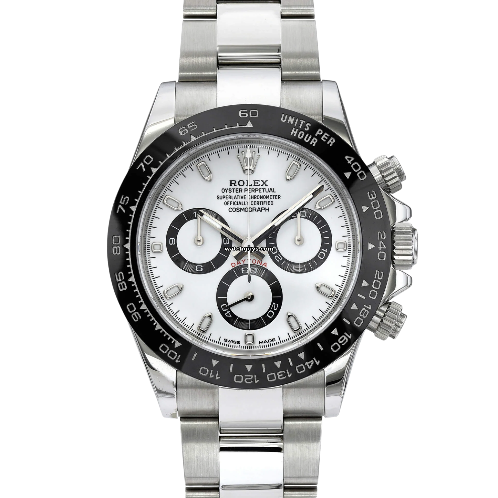Rolex Daytona 116500LN White Dial Stainless Steel Watch - Luxury Men's Chronograph Timepiece for Business, Gifting & Special Occasions