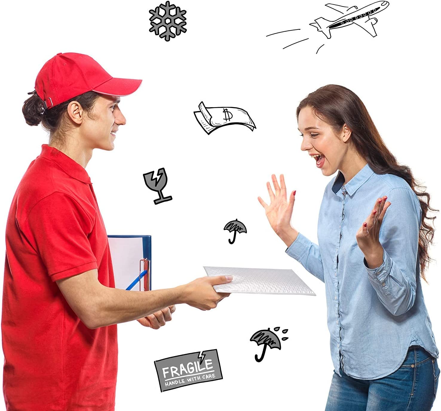 6x10 Inch Bubble Mailers - Self-Sealing Padded Envelopes for Shipping, Mailing & Packaging - Perfect for Ecommerce, Small Businesses & Online Sellers (Pack of 50/100/200) - Great for Shipping Jewelry, Books, DVDs & Small Items