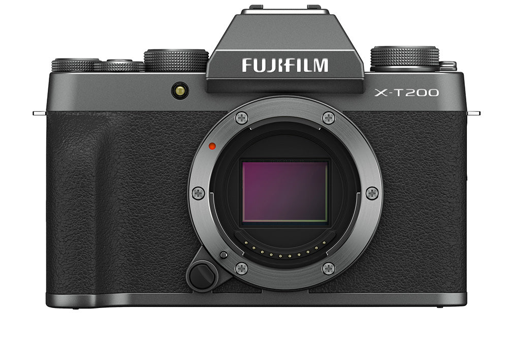 FUJIFILM X-T200 Mirrorless Digital Camera Body Only - Dark Silver | 26.1MP APS-C Sensor | 4K Video | 3.5